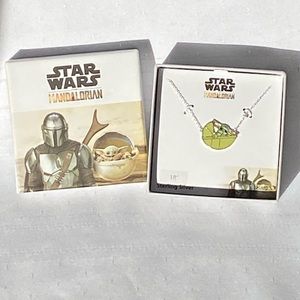 Star Wars The Mandalorian Sterling Silver Necklace 18"